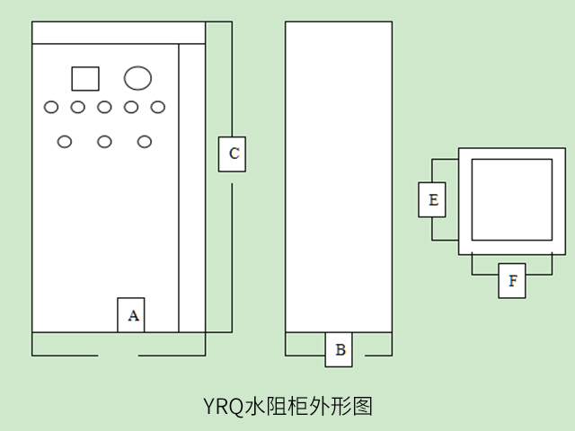 YRQ水阻柜外形图